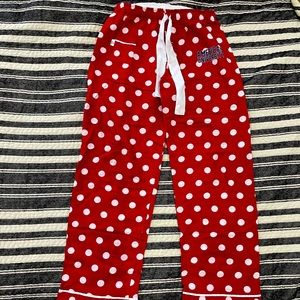 American University Red Polka Dot PJ Pants